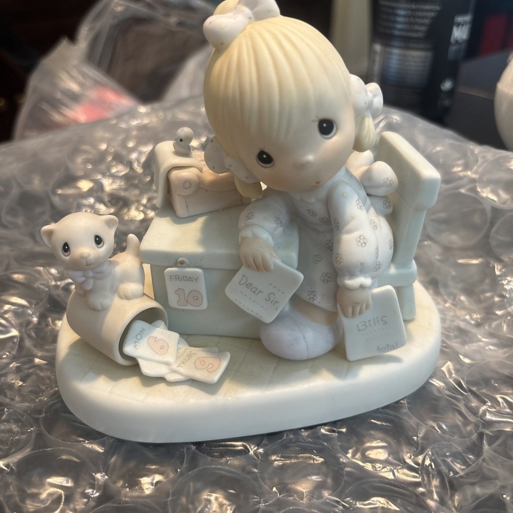 Precious Moments "Praise The Lord Anyhow" Figurine 1982